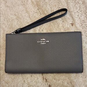 Coach Women’s Essential Slim Wallet in Soft Pebbled Leather